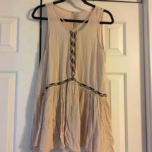 Sleeveless boho boutique blouse